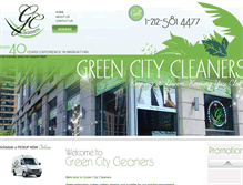 Tablet Screenshot of greencitycleanersnyc.com